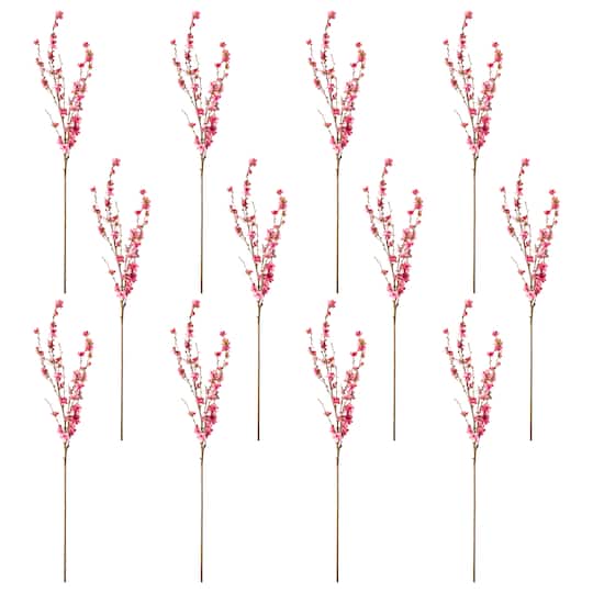 12 Pack: Pink Peach Blossom Stem by Ashland®